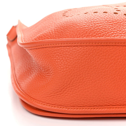 Hermes Taurillon Clemence Evelyne III GM Orange 9 of 13