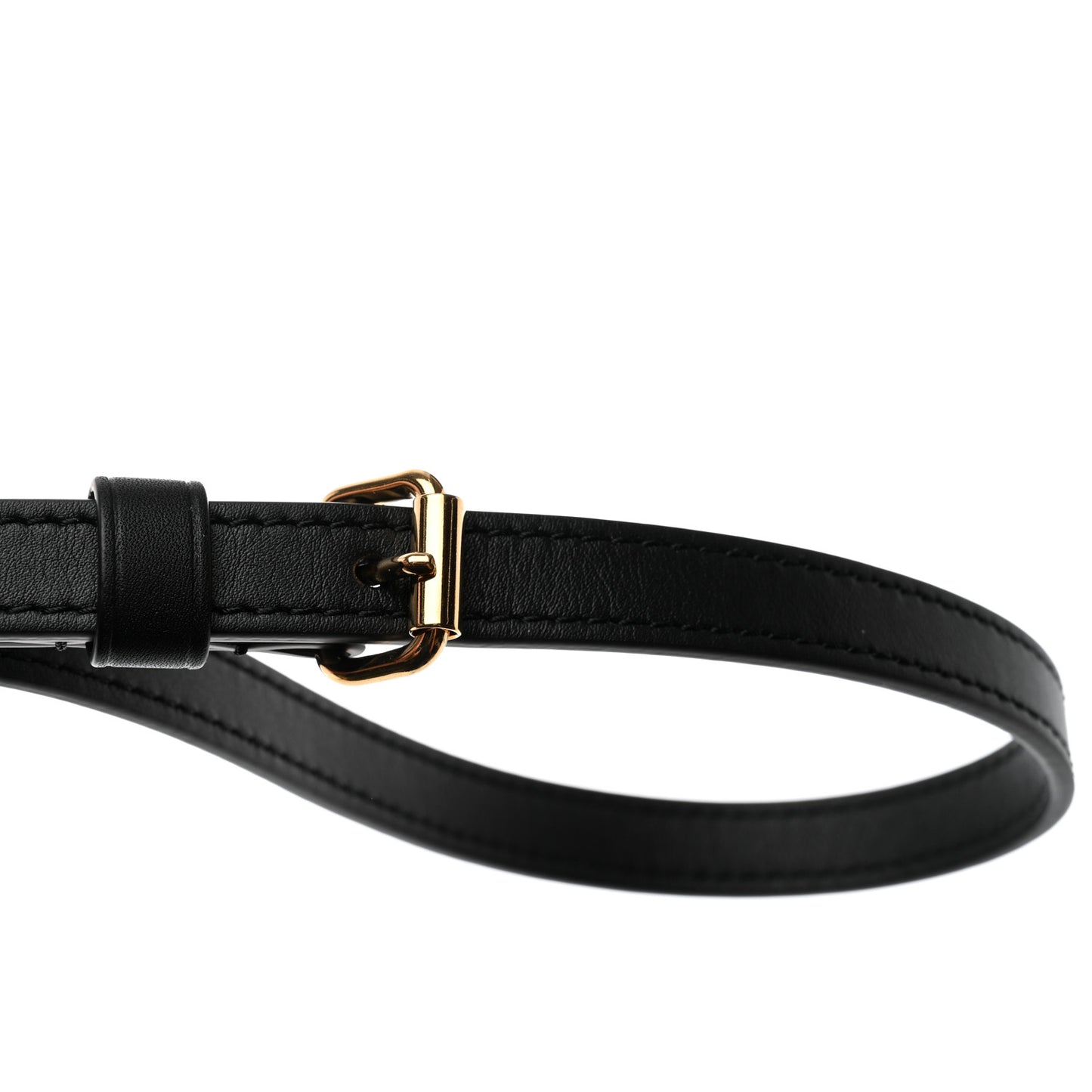 Calfskin Speedy Bandouliere 20 Shoulder Strap Black