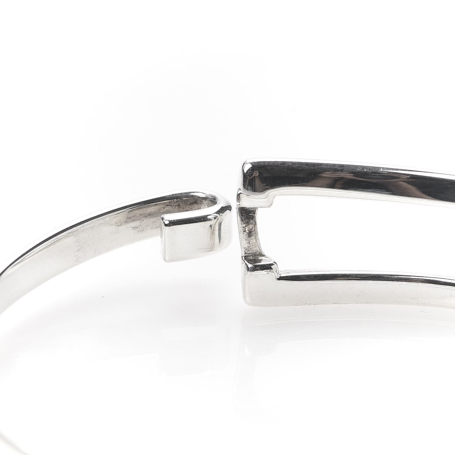 Tiffany Sterling Silver Rectangle Bangle Bracelet 5 of 6