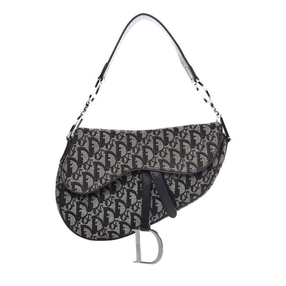 Christian Dior Monogram Saddle Bag Black 1 of 8