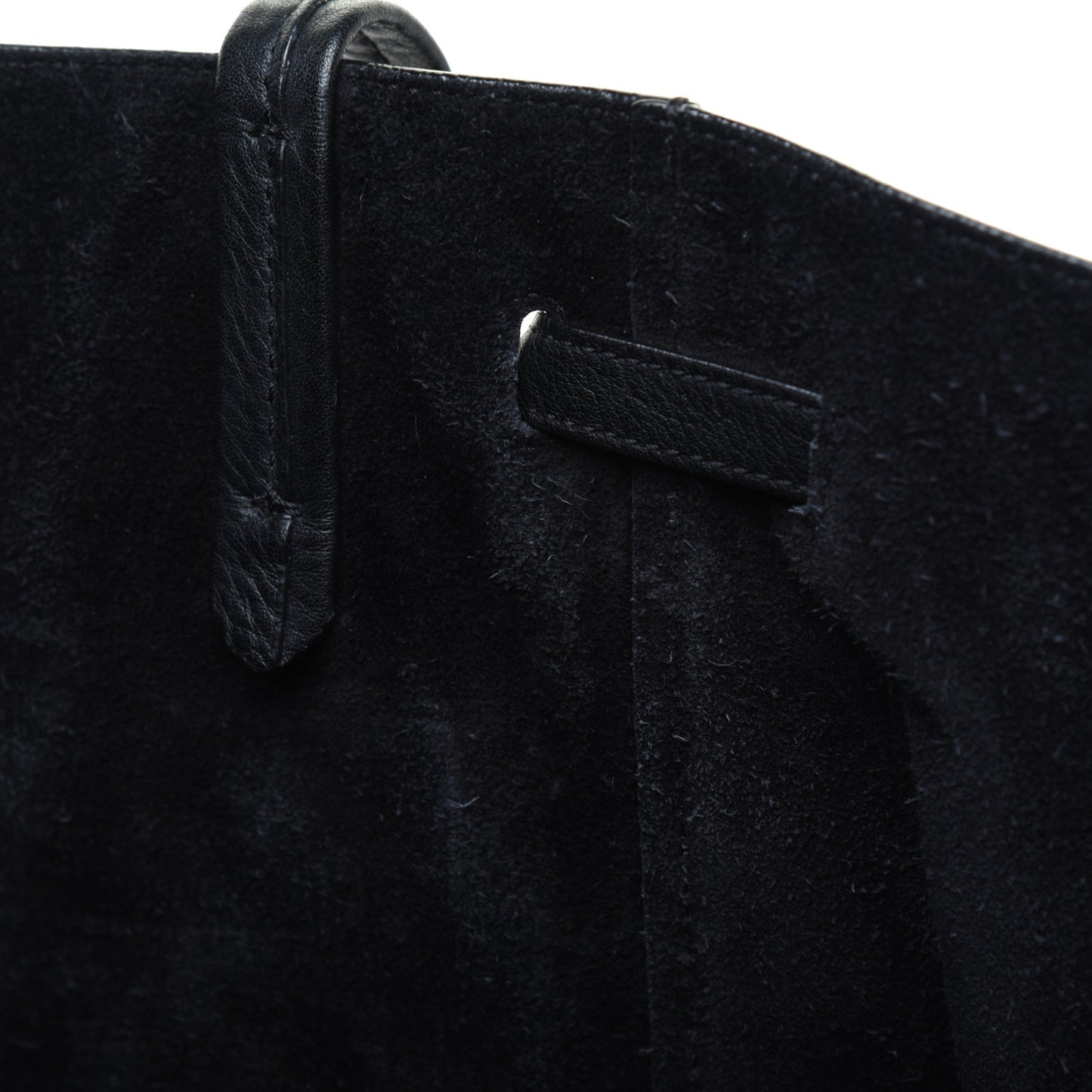Soft Grained Calfskin Small Belt Cabas Phantom Black