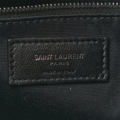 Saint Laurent Crinkled Calfskin Matelasse Monogram Large Niki Shopper Tote Dark Smog 6 of 11