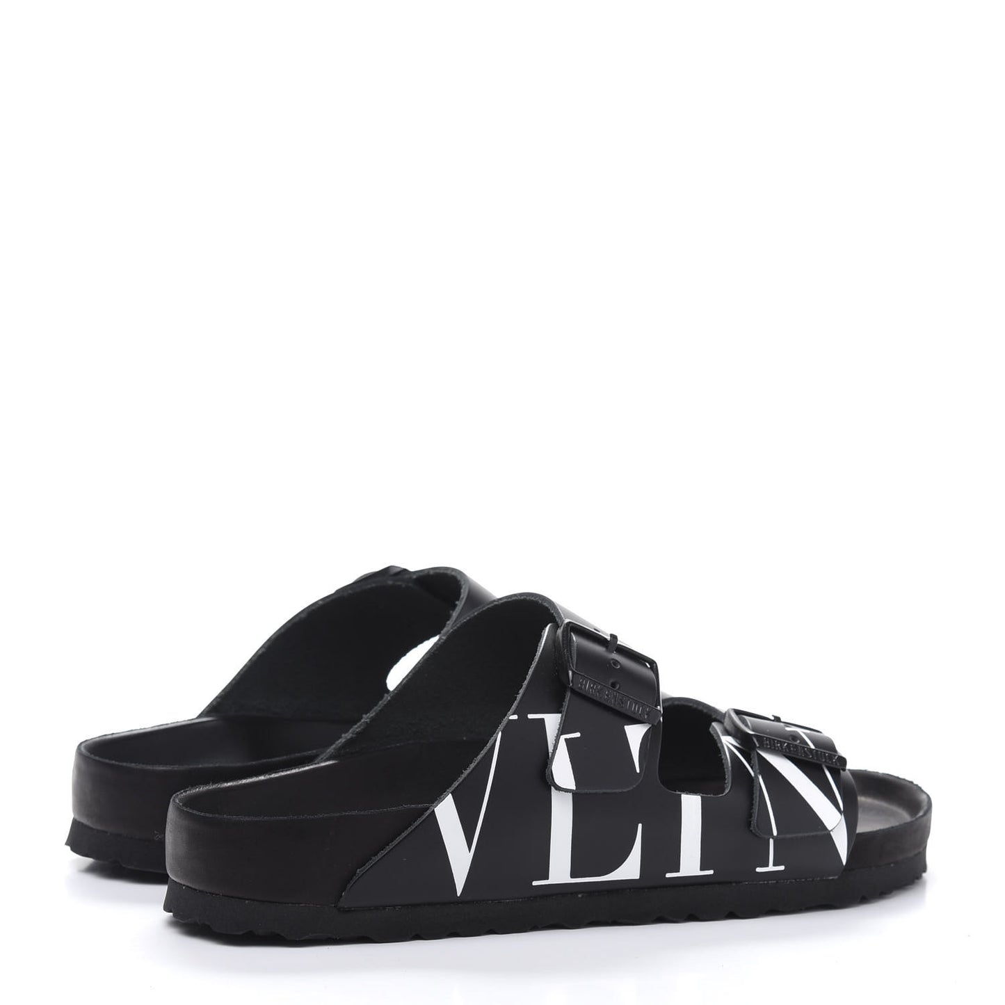 Calfskin VLTN Birkenstock Slide Sandals 41 Black