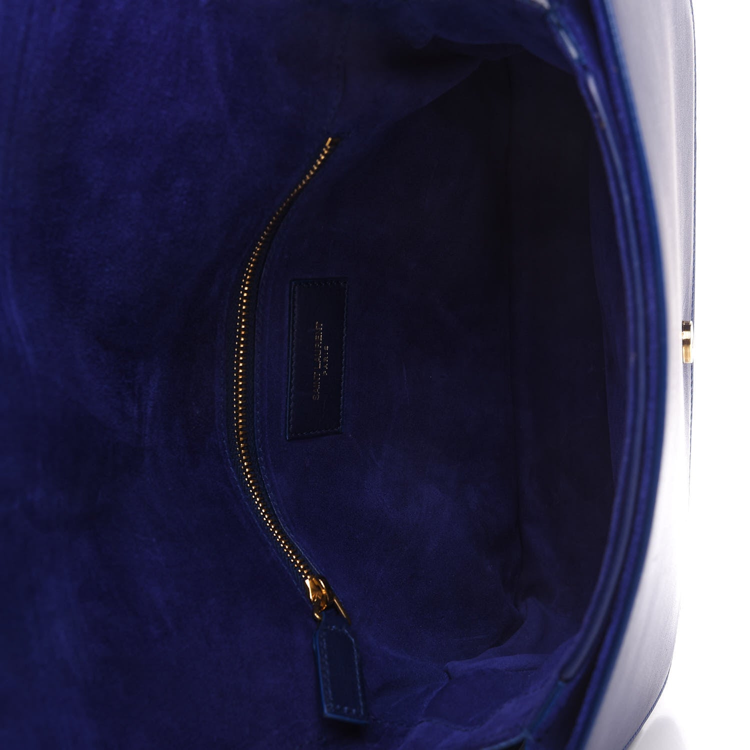 Saint Laurent Calfskin Classic Y Satchel Royal Blue 5 of 9