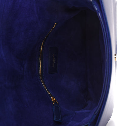 Saint Laurent Calfskin Classic Y Satchel Royal Blue 5 of 9