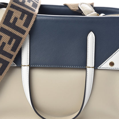Fendi Vitello Grace FF 1974 Small Flip Tote Nuvola Notte Ice 7 of 9