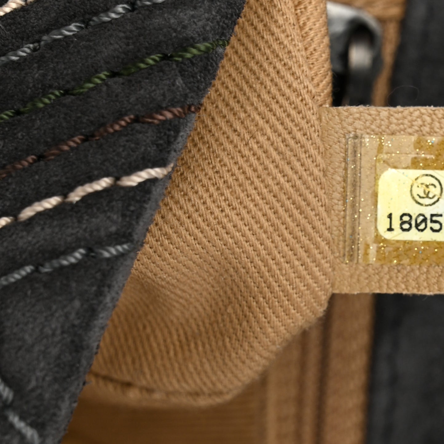 Suede Stitched Medium Saltire Single Flap Grey