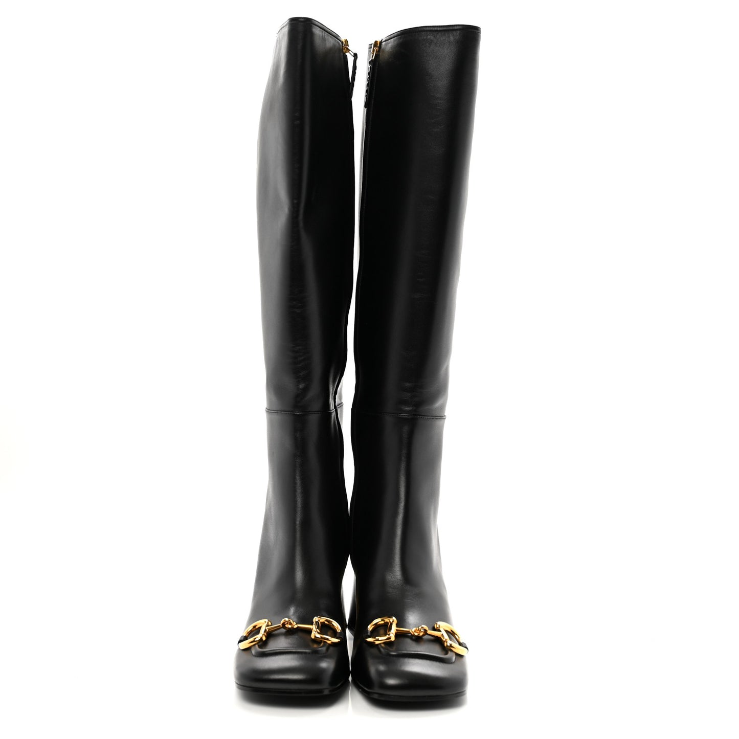 Nappa Charlotte Horsebit 55mm Knee High Boots 41 Black