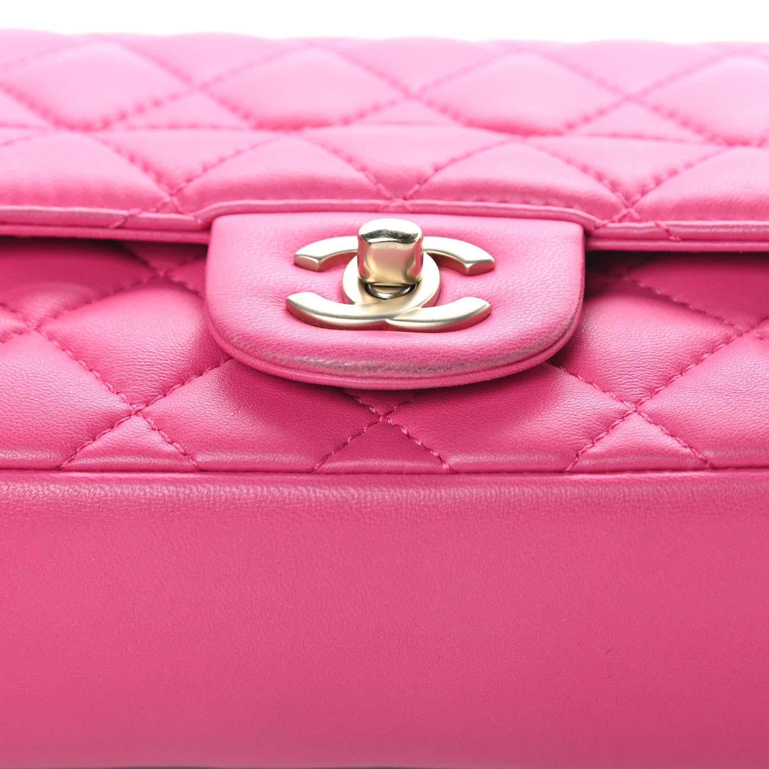 Chanel Lambskin Quilted Mini Mademoiselle Chic Flap Pink 16 of 18