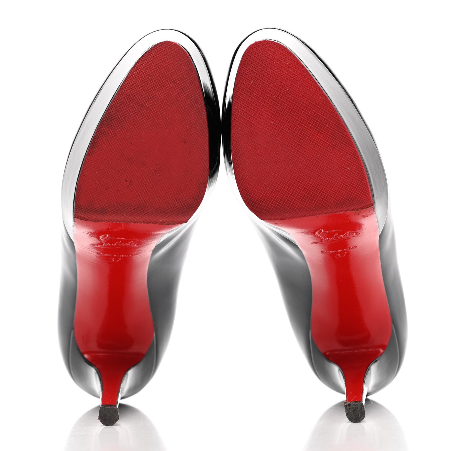 Christian Louboutin Patent Bianca 140 Pumps 37 Black 4 of 15