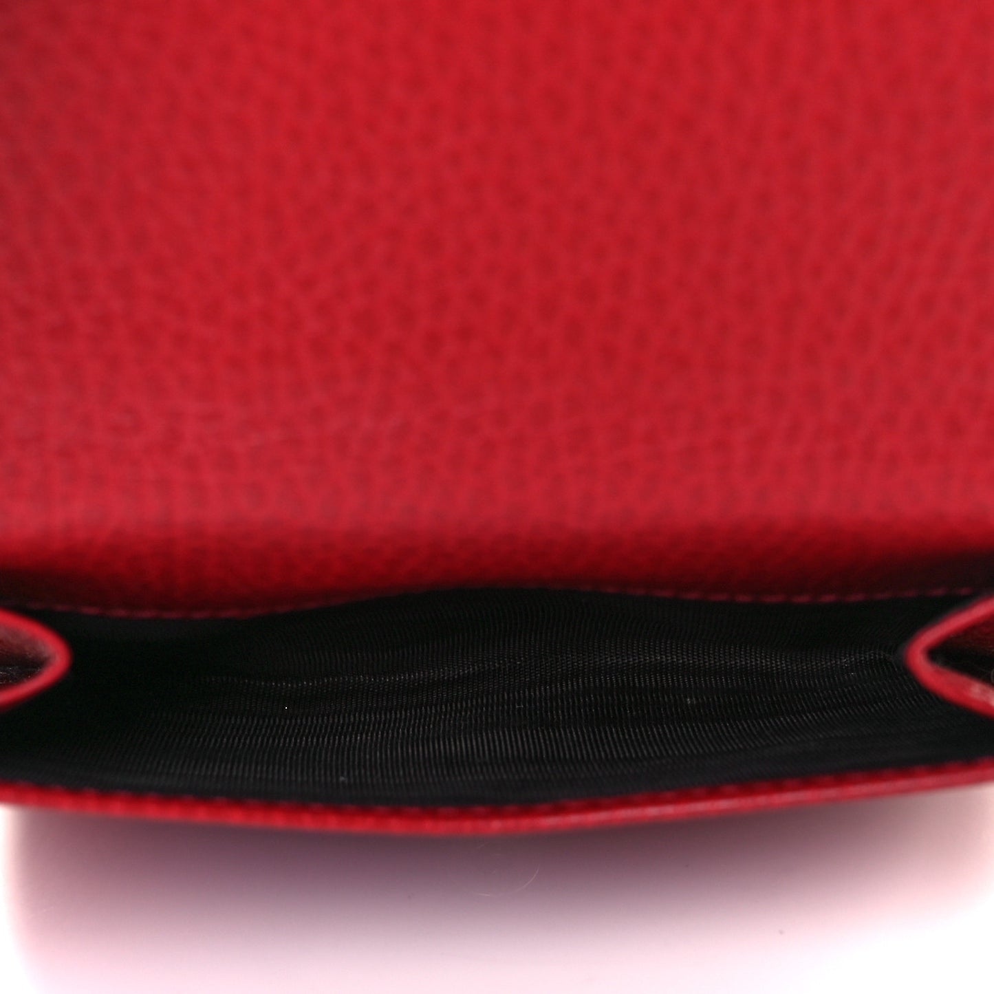 Dollar Calfskin Interlocking G French Wallet Rosso