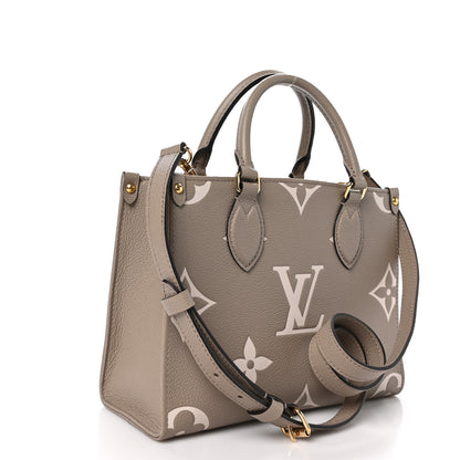 Louis Vuitton Empreinte Monogram Giant Onthego PM Tourterelle Creme 3 of 9