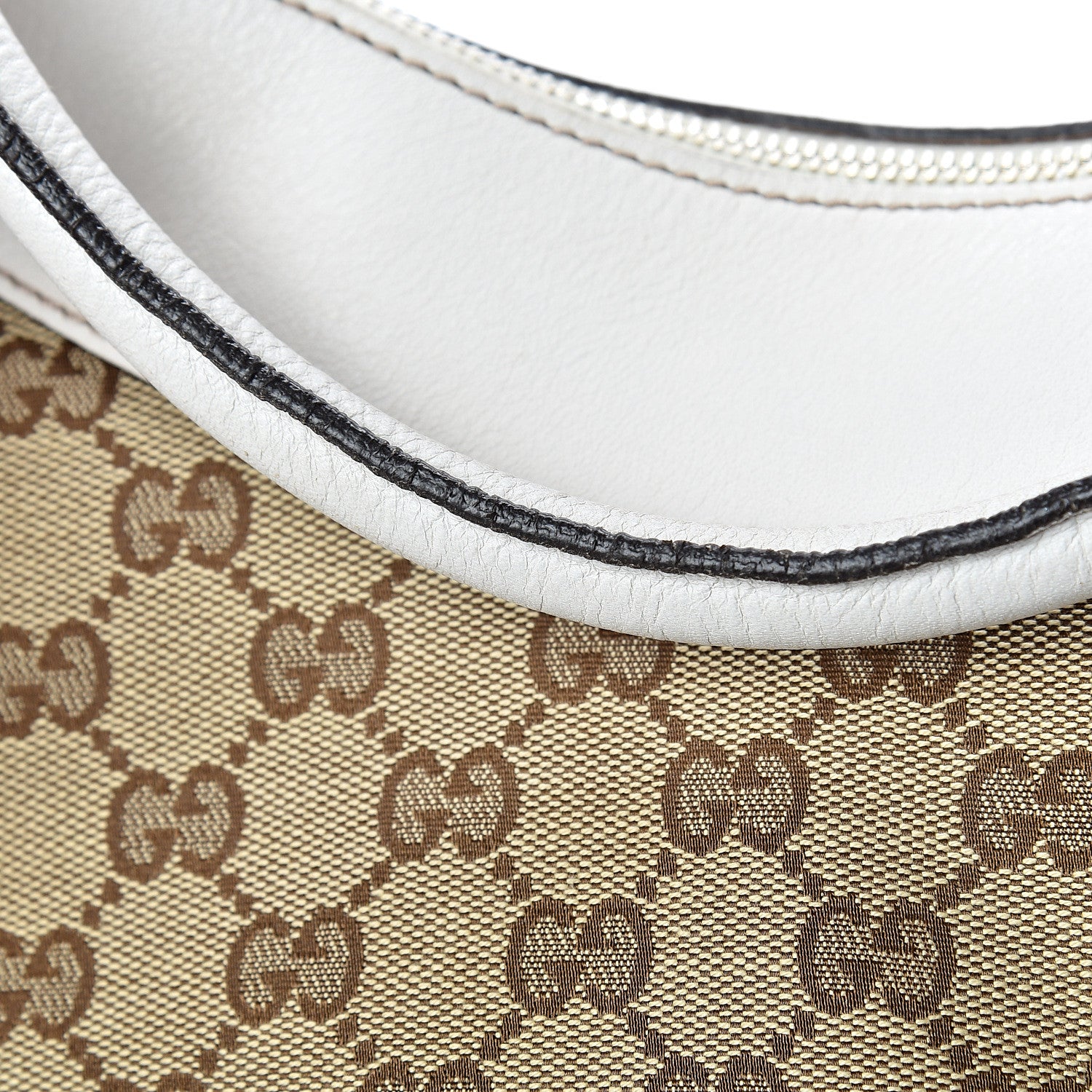 Gucci Monogram Large D Gold Hobo Off White 13 of 14