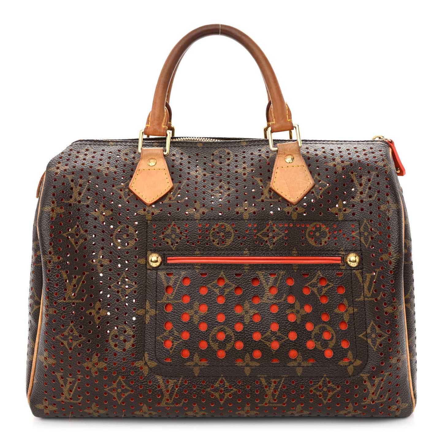 Monogram Perforated Speedy 30 Orange