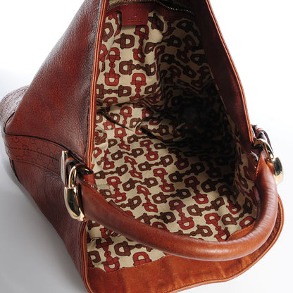 Gucci Leather Guccissima Trim Large Signoria Hobo Brown 5 of 7