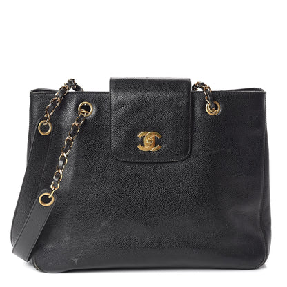 Chanel Caviar CC Shoulder Bag Black 1 of 18