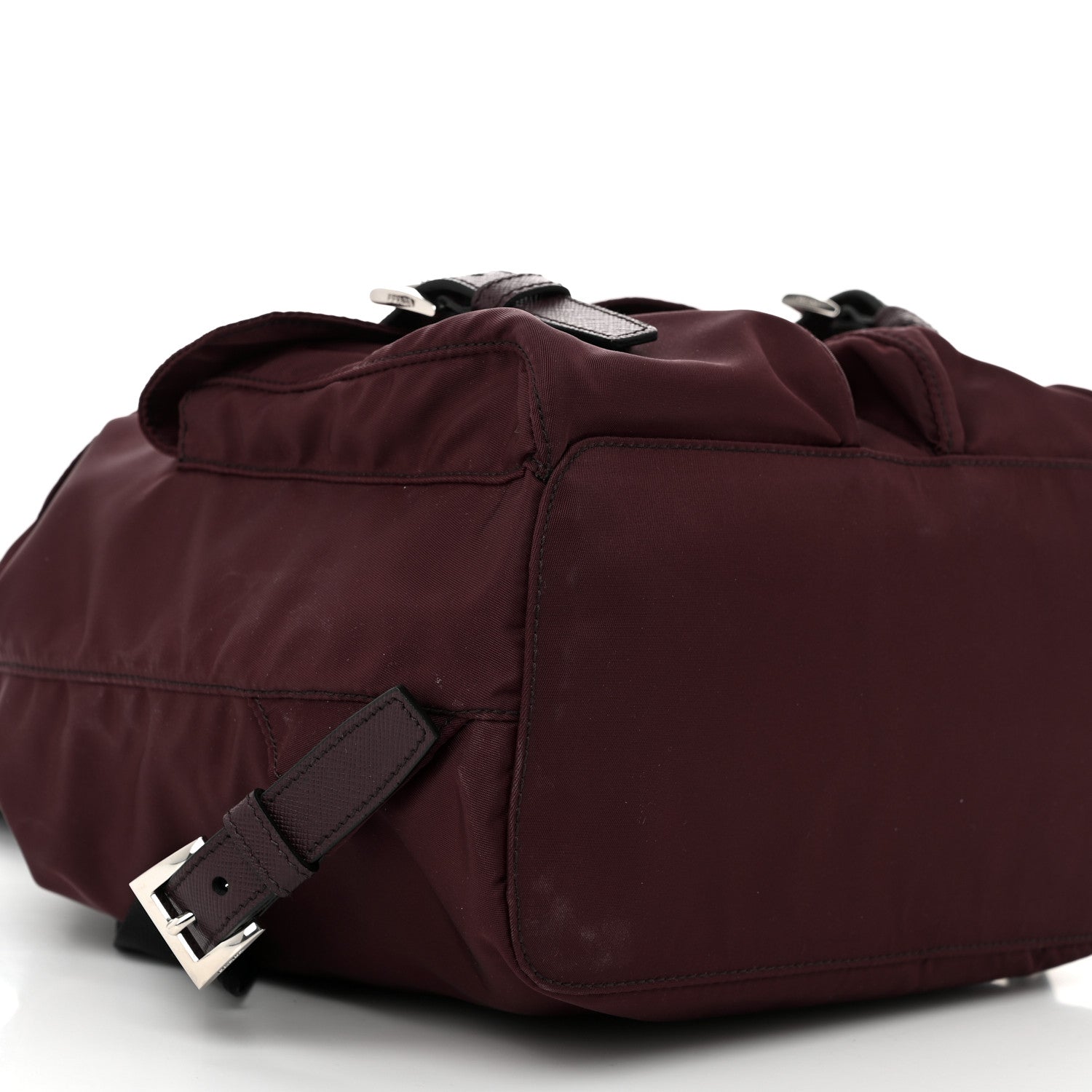 Prada Tessuto Nylon Saffiano Vela Small Backpack Bordeaux 9 of 11