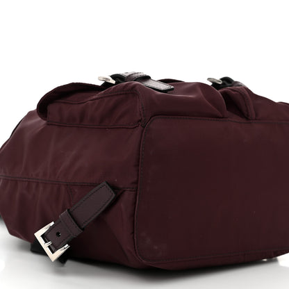 Prada Tessuto Nylon Saffiano Vela Small Backpack Bordeaux 9 of 11