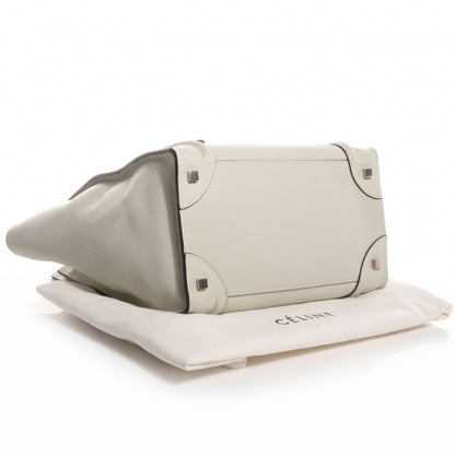 Celine Drummed Calfskin Mini Luggage Bag Lune 4 of 10