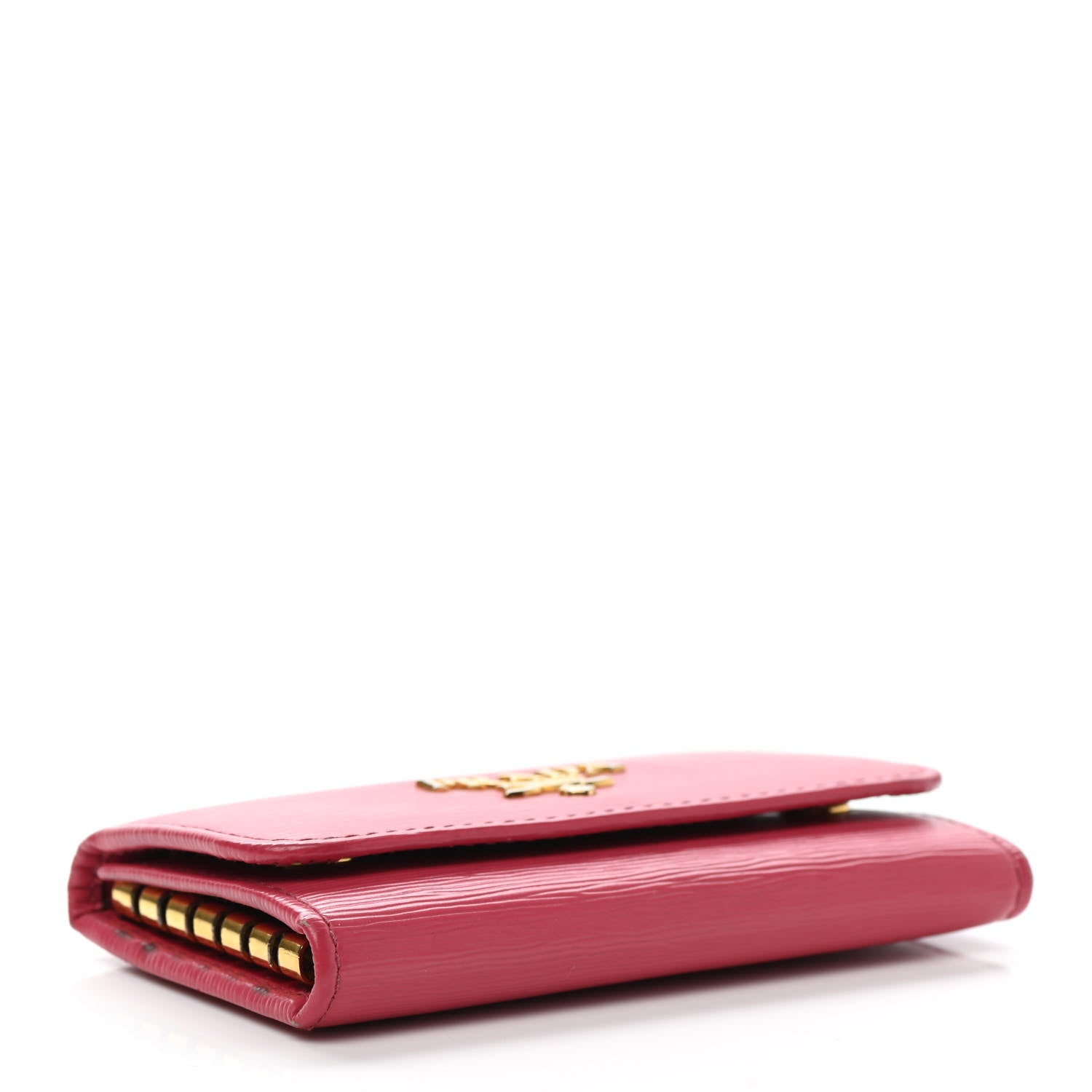 Prada Vitello Move Metal 6 Key Holder Peonia 4 of 8
