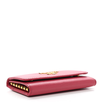 Prada Vitello Move Metal 6 Key Holder Peonia 4 of 8