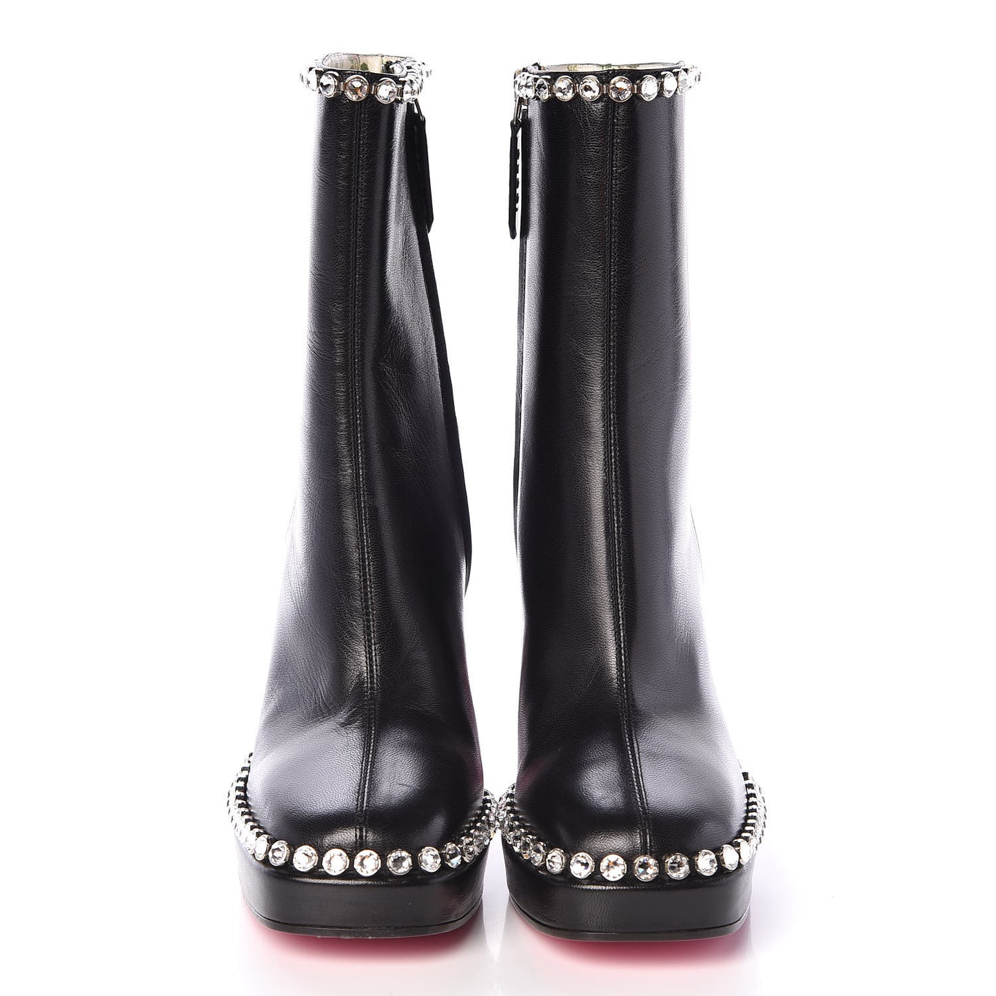 Malaga Kid Olympia Crystal Embellished Boots 35 Black