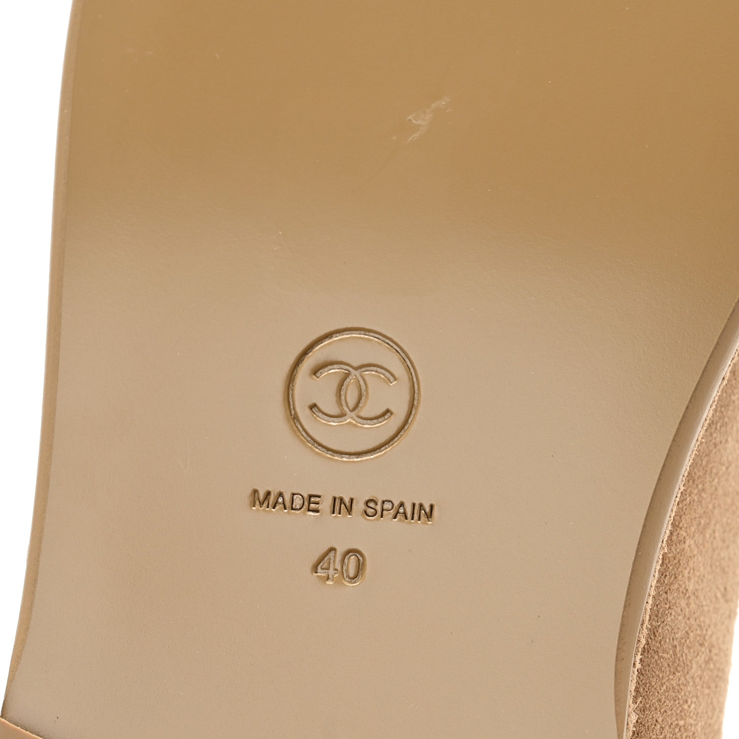 Chanel Suede Calfskin CC Loafers 40 Dark Beige 7 of 10