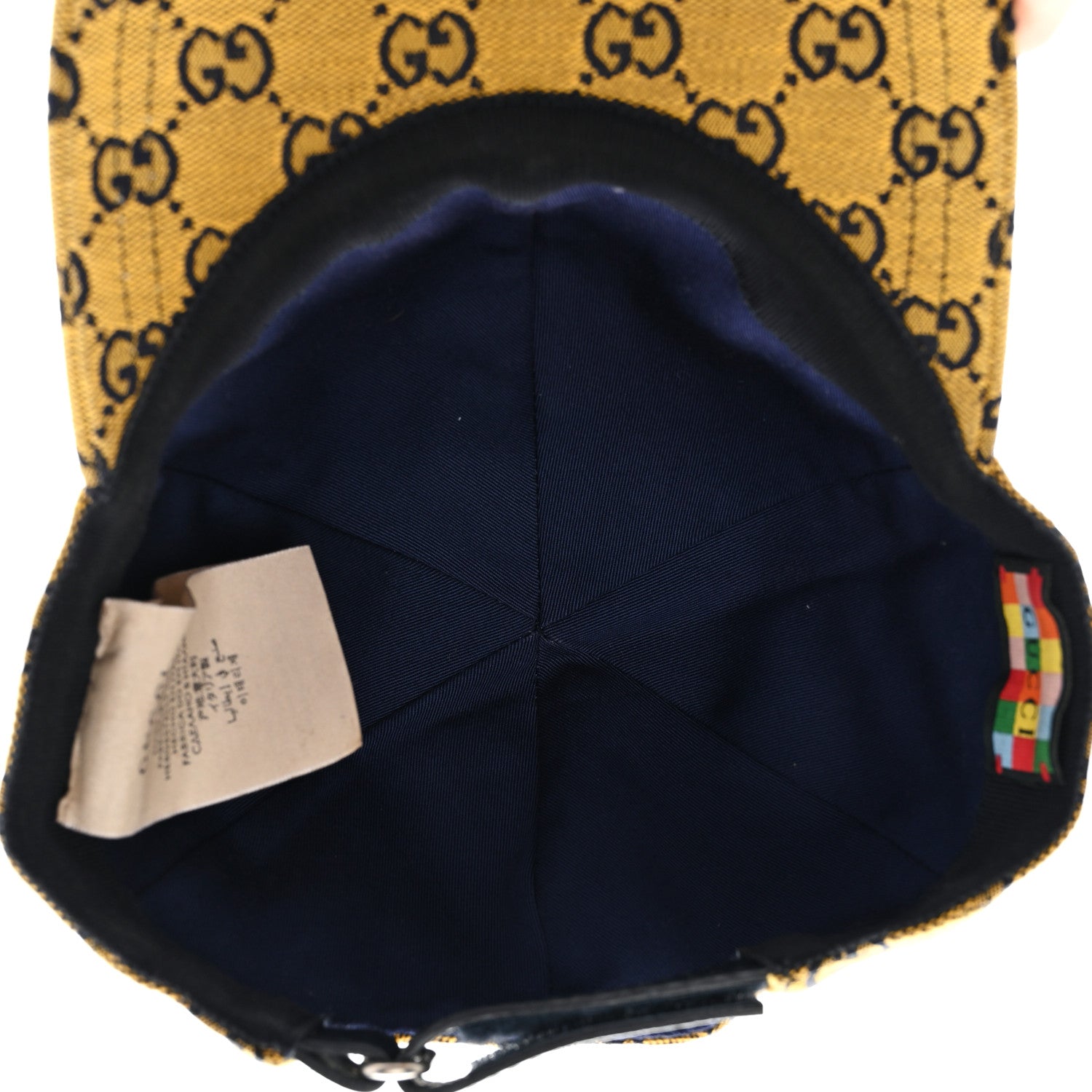 Gucci Monogram Multicolor Baseball Hat S Yellow Blue 7 of 10