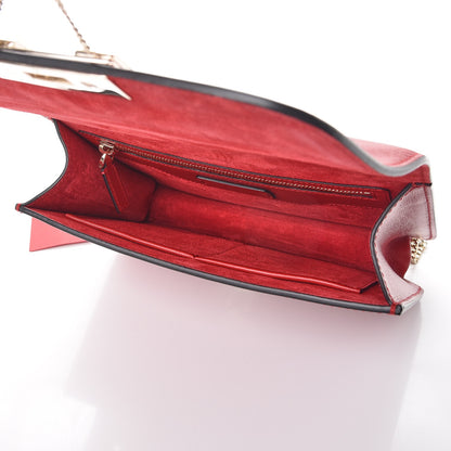 Valentino Garavani Vitello Small Rockstud Demilune Shoulder Bag Rosso Valentino 5 of 9