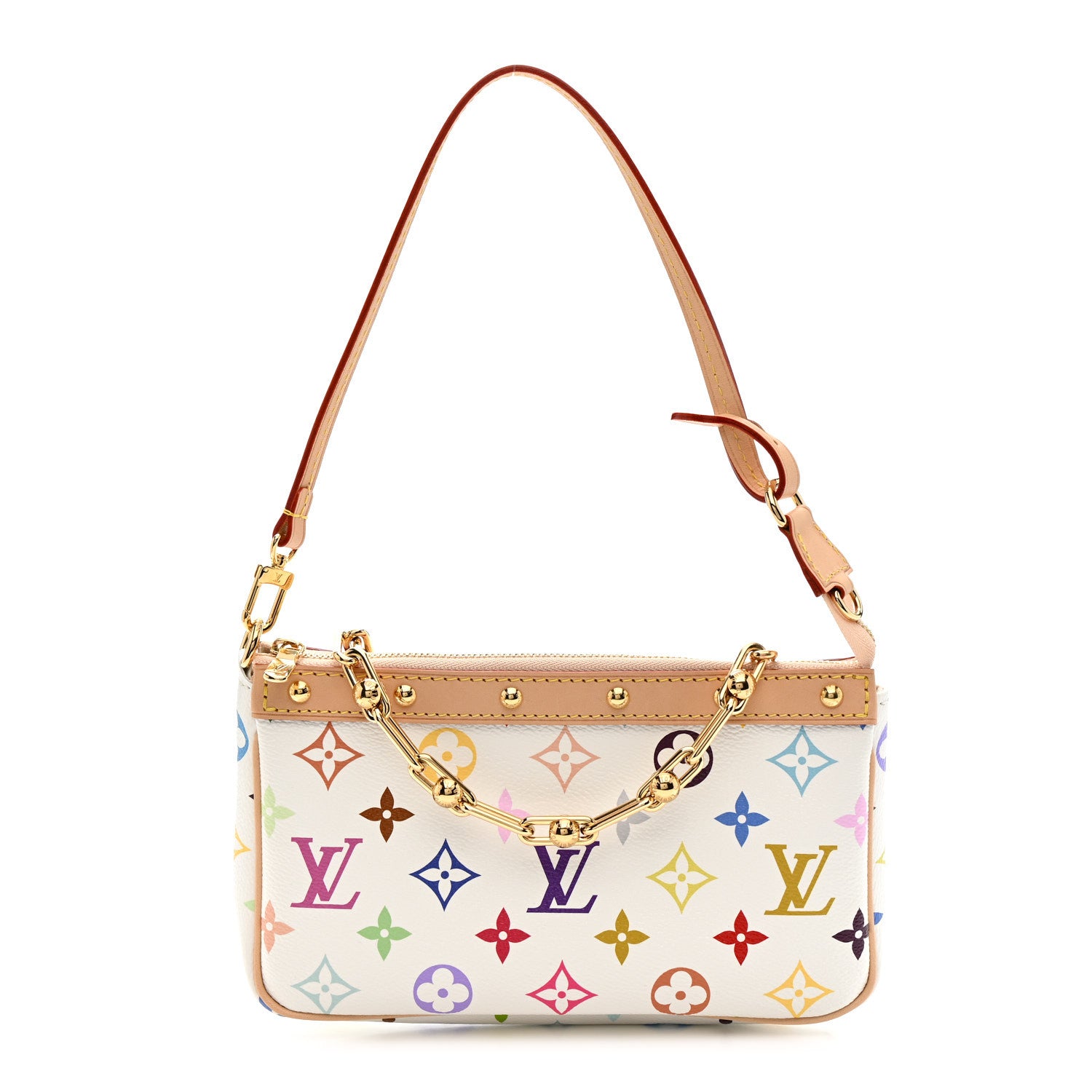 Louis Vuitton LV X TM Monogram Multicolor Pochette Accessories White 1 of 10