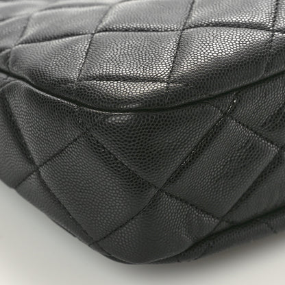 Chanel Caviar Quilted Twist Your Buttons Hobo Black 9 of 10