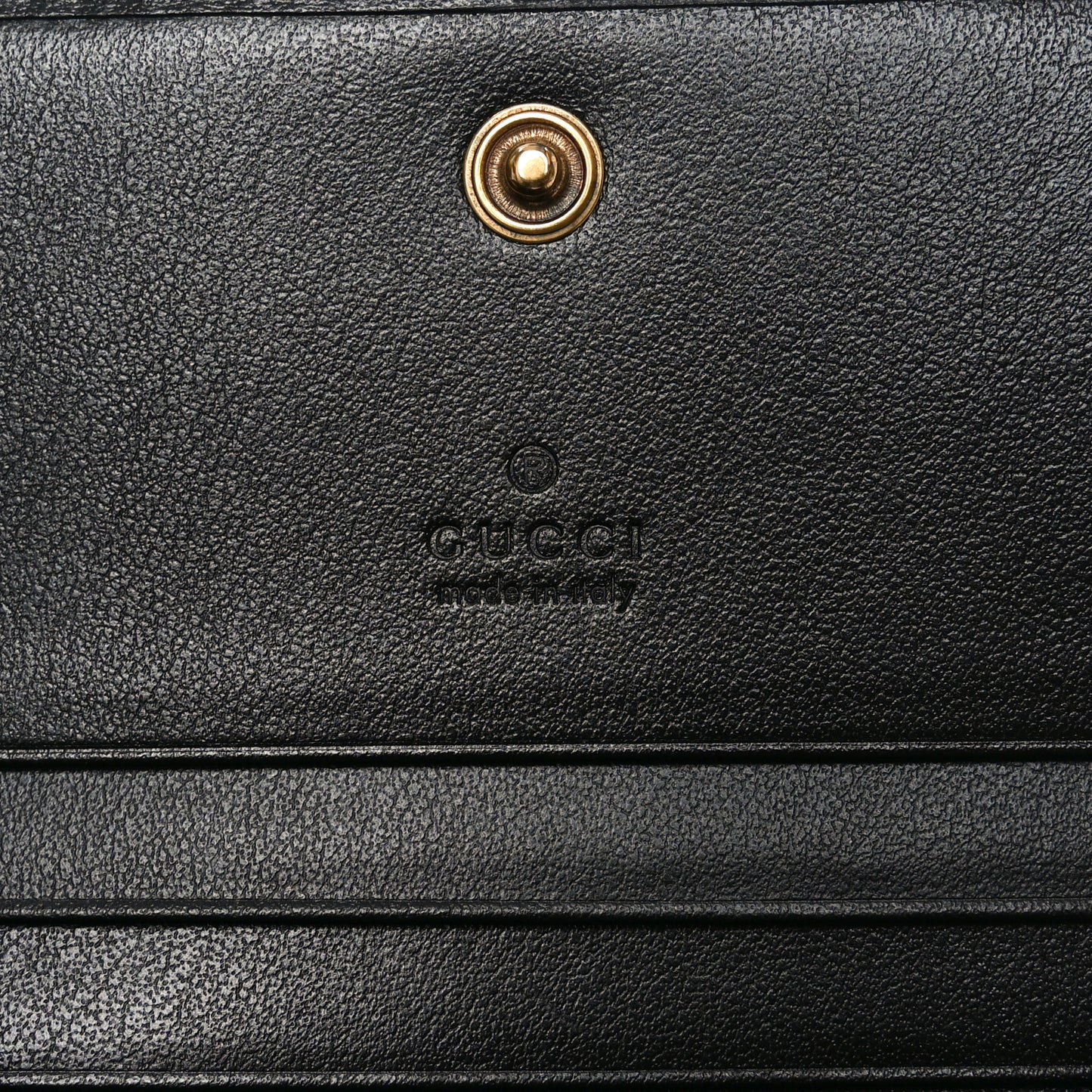 Calfskin Matelasse GG Marmont Card Case Wallet Black