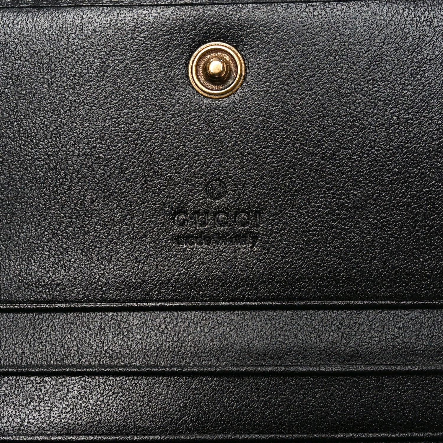 Gucci Calfskin Matelasse GG Marmont Card Case Wallet Black 6 of 8