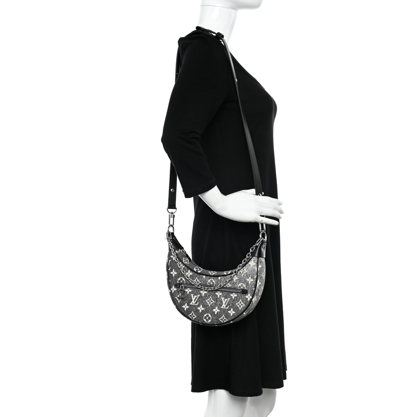 Monogram Jacquard Denim Loop Black