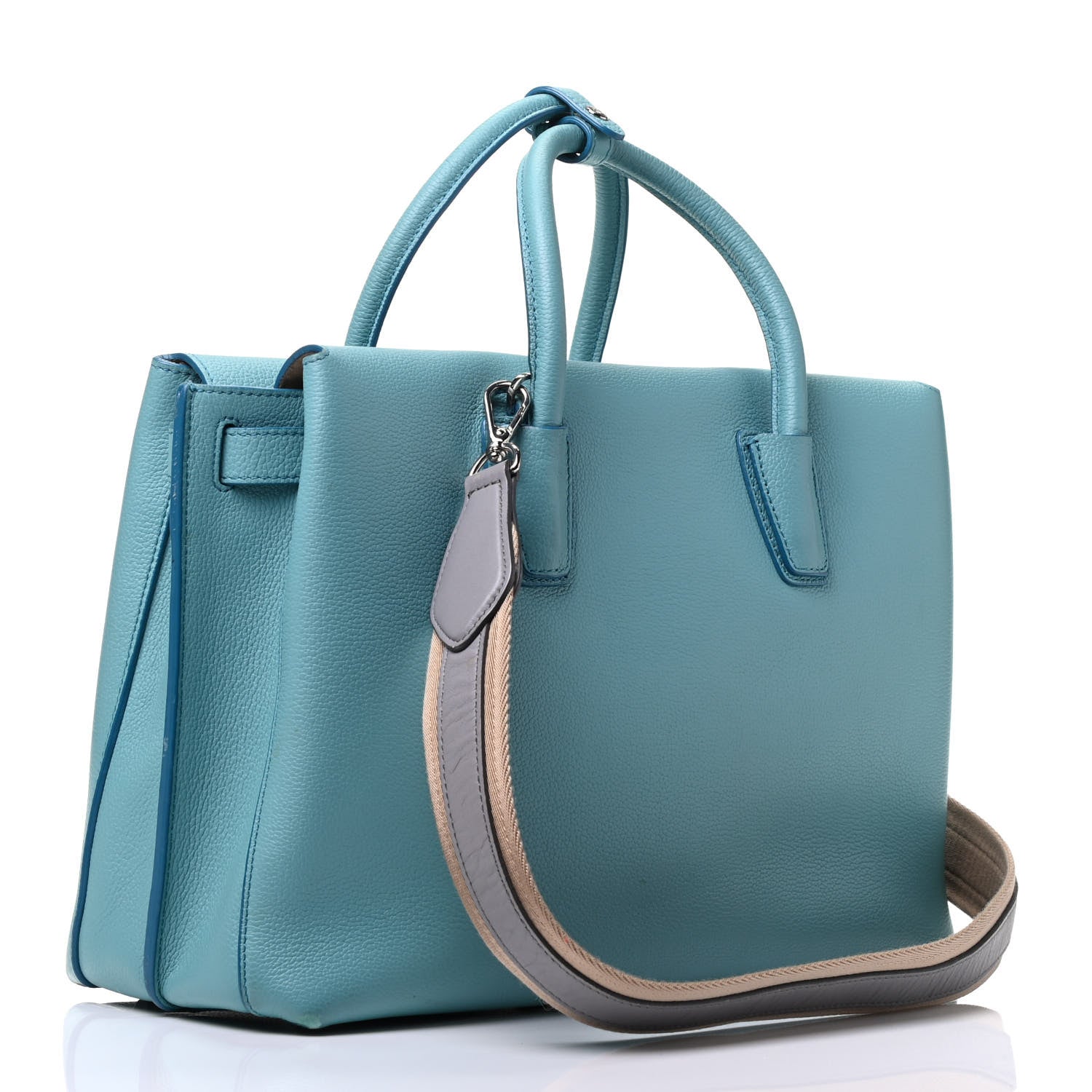 MCM Grained Calfskin Large Milla Tote 4 of 10