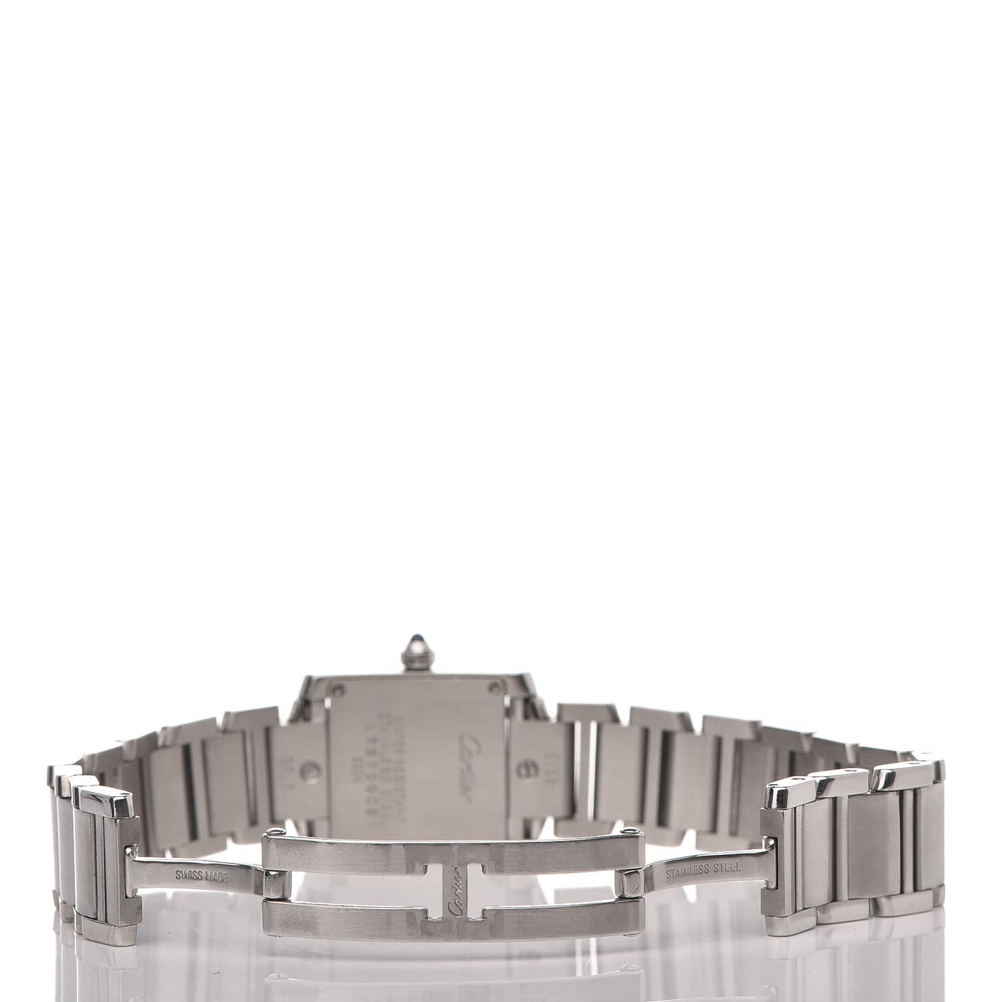 Stainless Steel 20mm Tank Francaise Quartz Watch