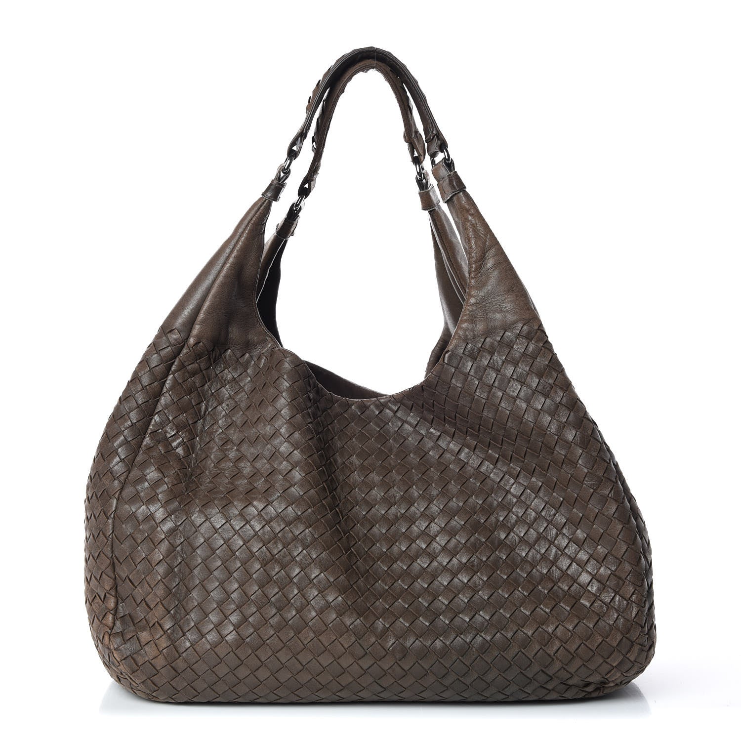 Bottega Veneta Nappa Intrecciato Large Campana Ash Scuro 1 of 14