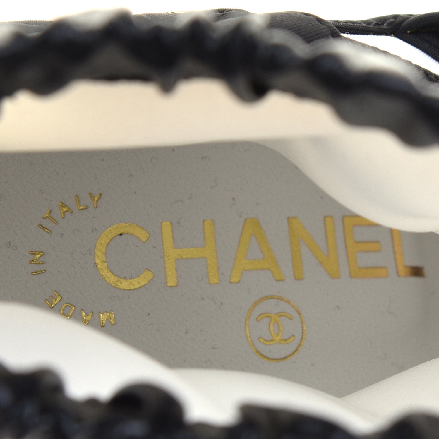 Chanel Calfksin Quilted Lace Up Boots 36.5 White Black 8 of 9