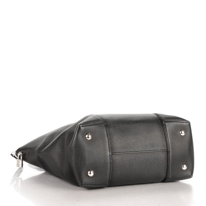 Louis Vuitton Veau Cachemire Soft Lockit MM Black 4 of 8