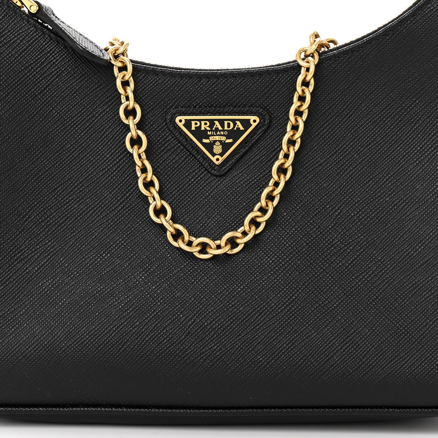 Saffiano Lux Re-Edition 2005 Shoulder Bag Black
