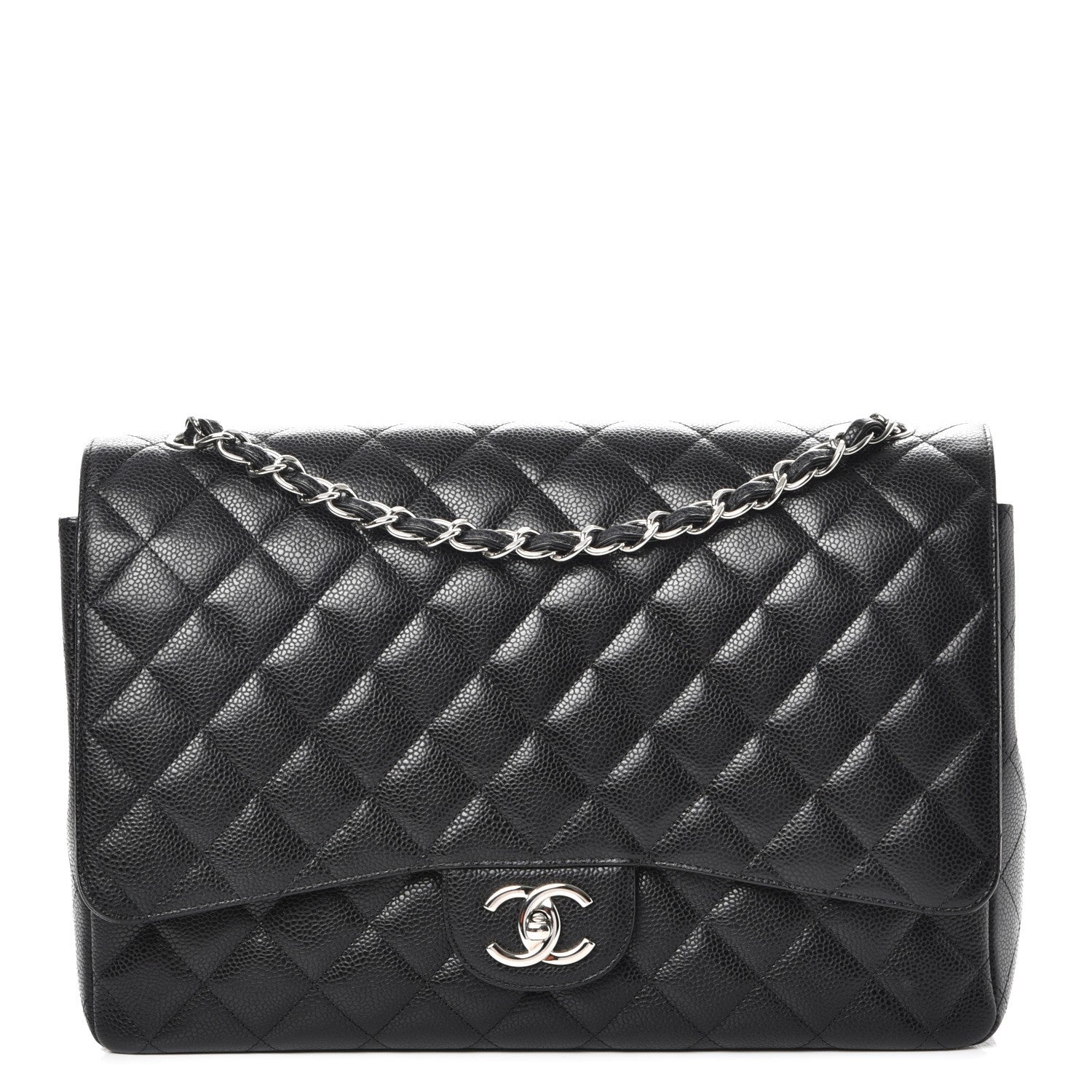 Chanel Caviar Quilted Maxi Double Flap Black 1 of 9