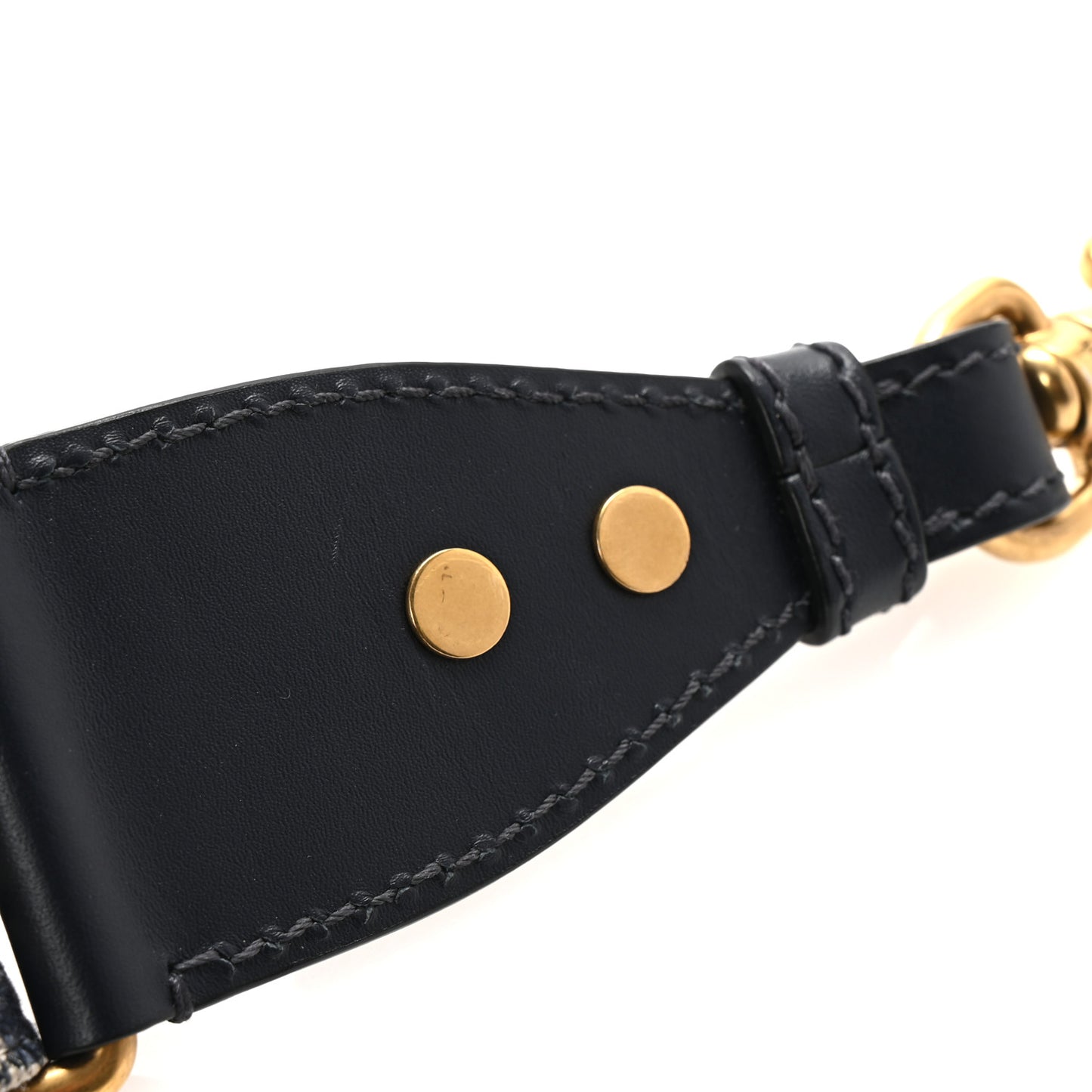 Oblique Studded Shoulder Strap Blue