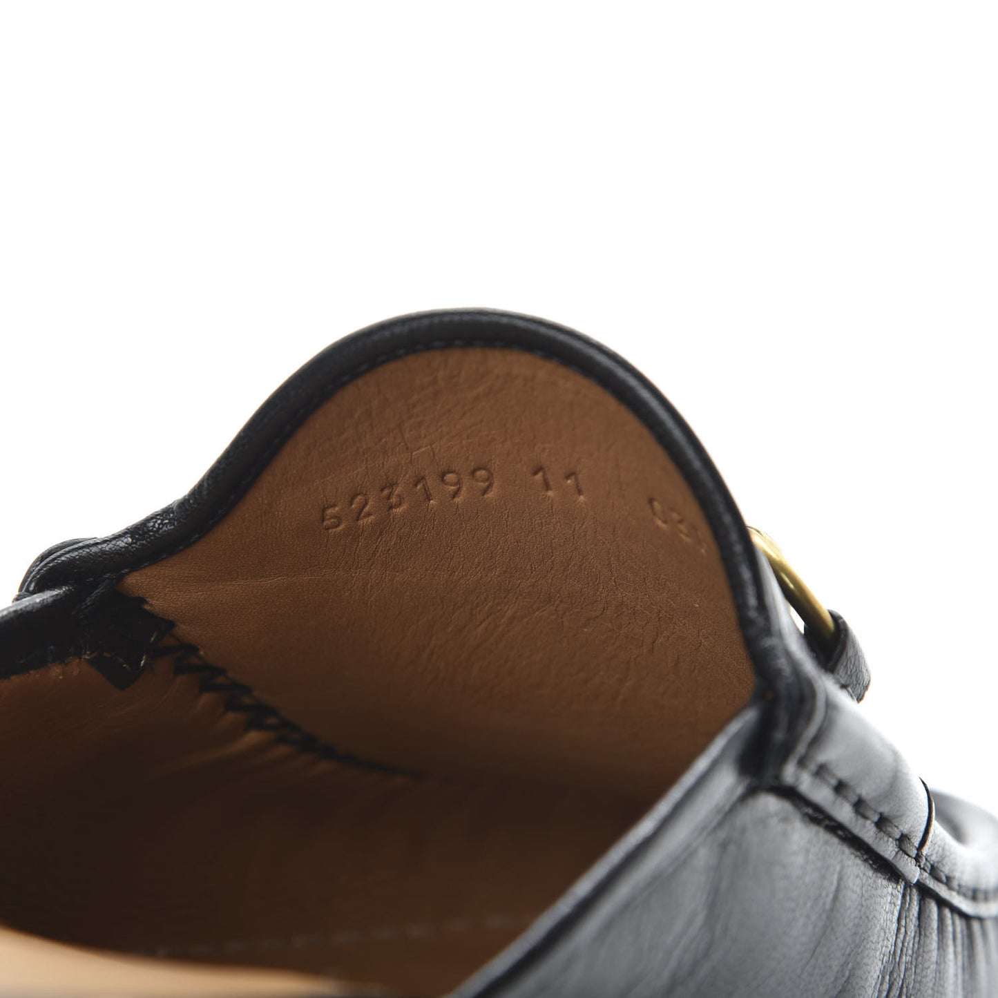 Goatskin Mens Horsebit Slippers 11 Black