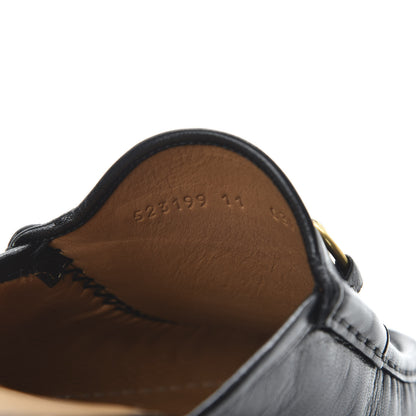 Gucci Goatskin Mens Horsebit Slippers 11 Black 8 of 9