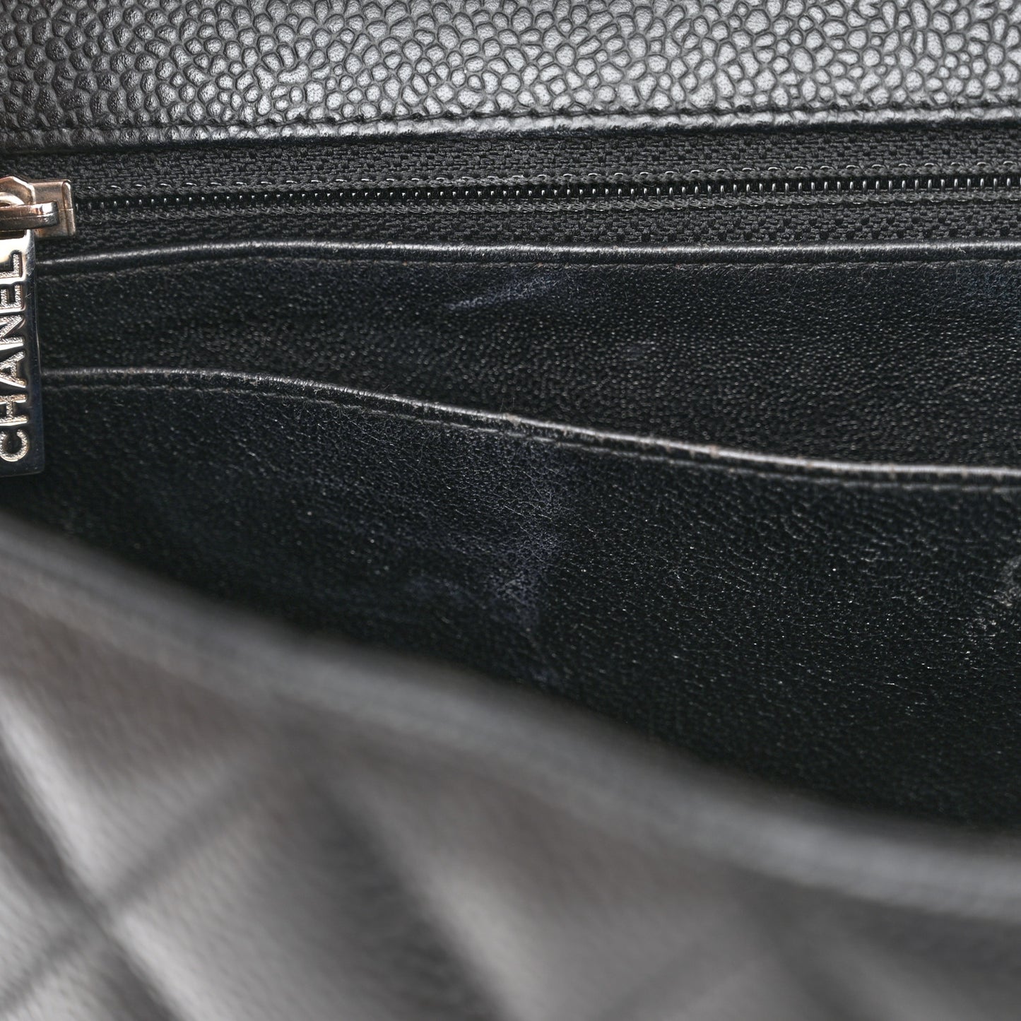 Caviar Quilted Jumbo Single Flap Black