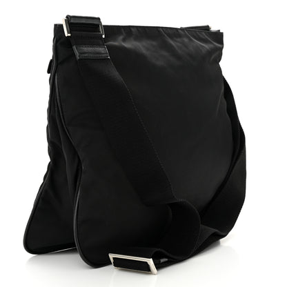 Prada Nylon Vela Flat Messenger Bag Black 3 of 10