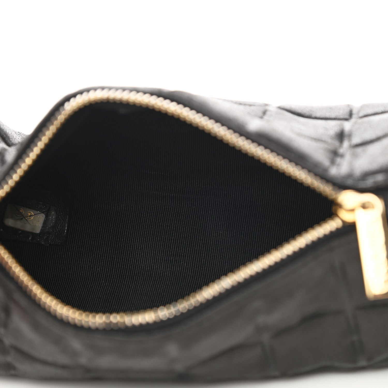 Chanel Lambskin Chocolate Bar Cosmetic Pouch Black 4 of 7