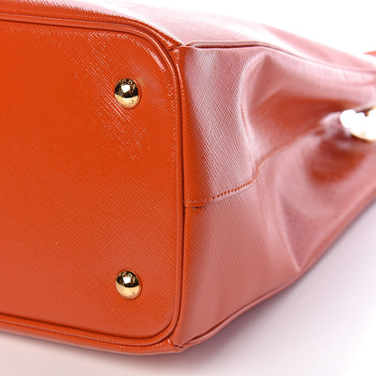 Prada Saffiano Vernice Tote Arancio 6 of 11