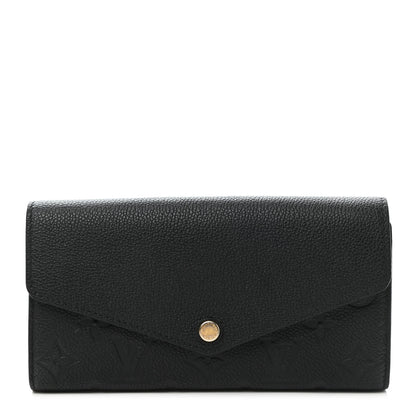 Louis Vuitton Empreinte Sarah Wallet NM Black 1 of 7
