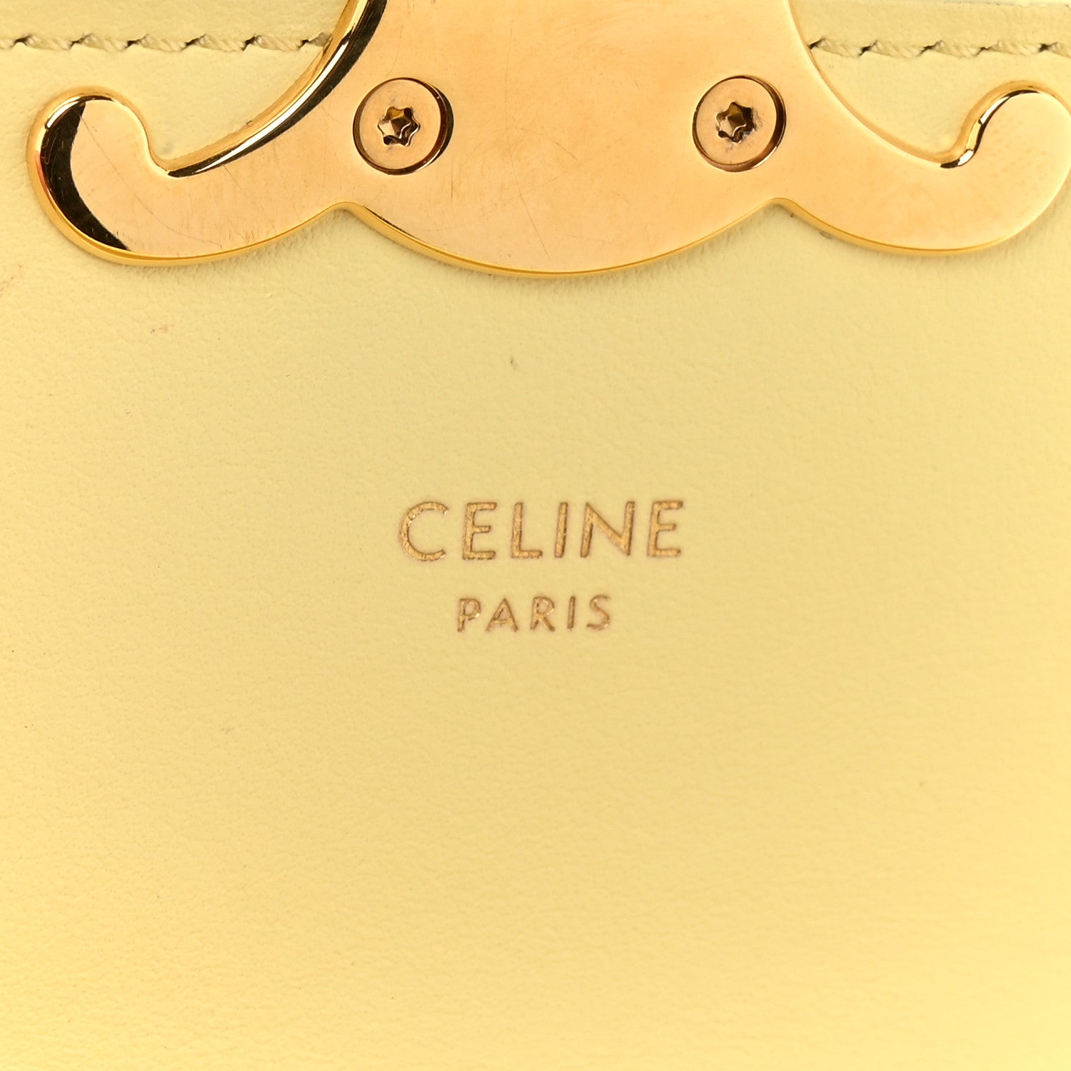 Celine Shiny Calfskin Mini Triomphe Pollen 6 of 16
